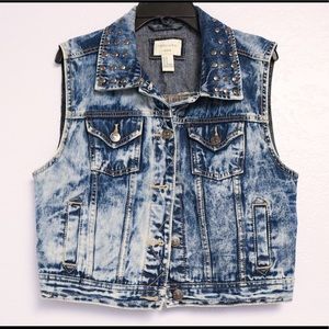 Denim jean vest
